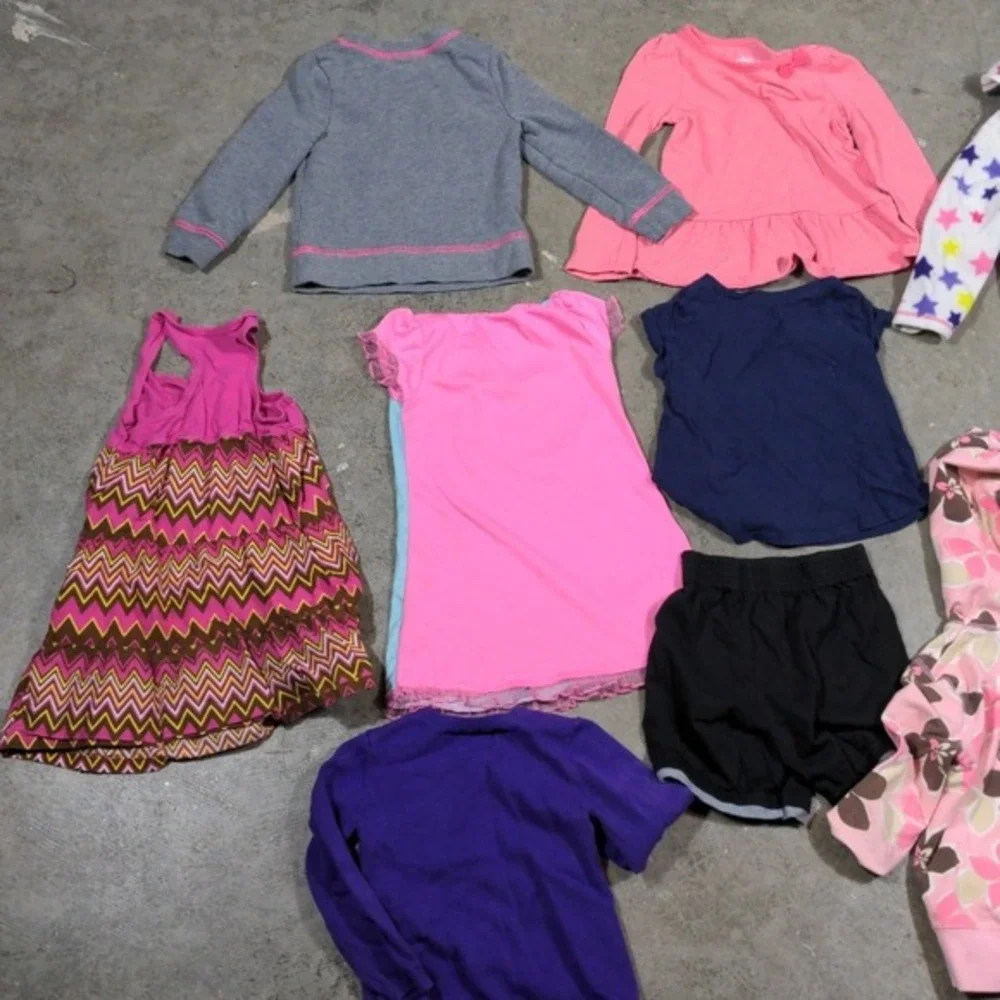 Toddler Girls 3T Clothing Lot 10pc Circo DKNY Peppa Pig Stars Hearts‎ VTG Style